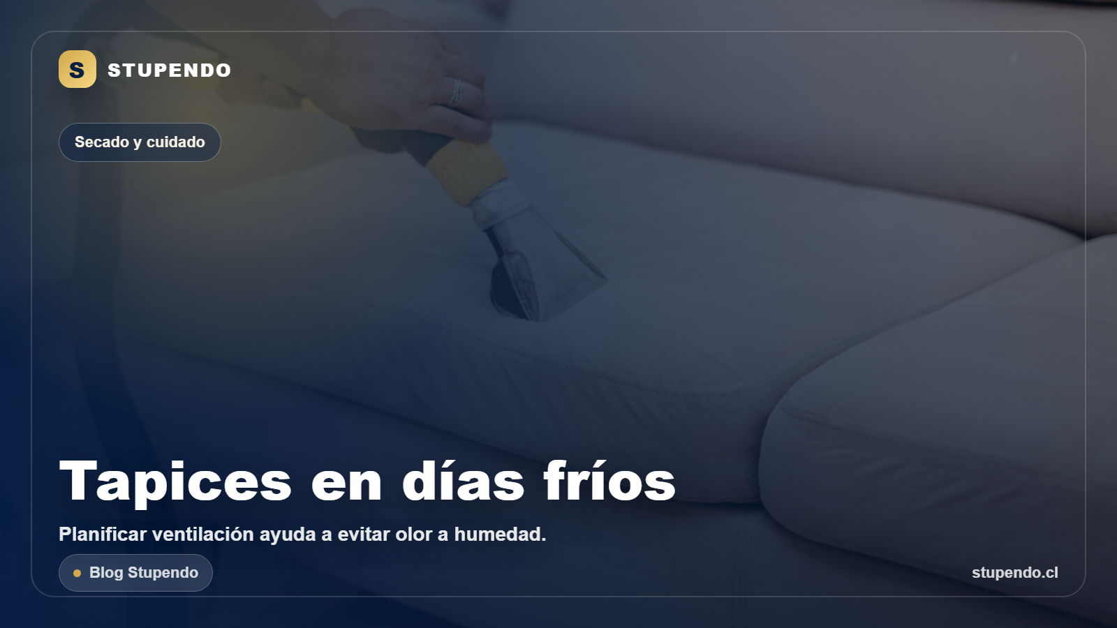 Limpieza de tapices en dias frios